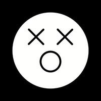 Dizzy Face Icon Design vector