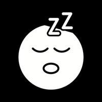 Sleeping Face Icon Design vector