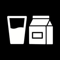 Glass of Milk Icon Design vector