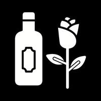 Wine and Roses Icon Design vector
