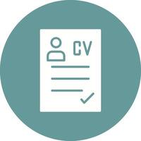 CV Icon Design vector