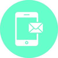 Mobile E-mail Icon Design vector