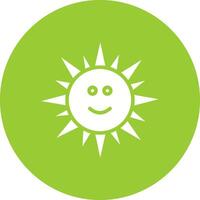 Sun with Face Icon Design vector