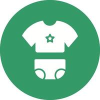 Baby Clothes Icon Design vector