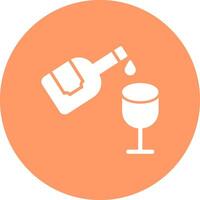 Wine Pouring Icon Design vector
