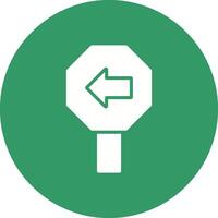Left Arrow Icon Design vector