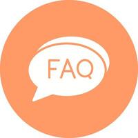 FAQ Section Icon Design vector