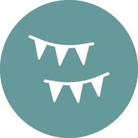 Streamers Icon Design vector