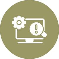 Troubleshooting Icon Design vector