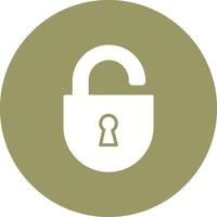 Open Lock Icon Design vector
