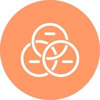 Venn Diagram Icon Design vector