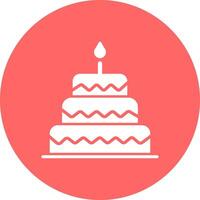 Cake Topper Icon Design vector