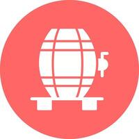 Wine Cask Icon Design vector