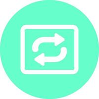 Repeat Button Icon Design vector