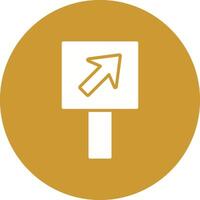 Diagonal Up Right Arrow Icon Design vector