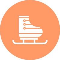 Ice Skating Icon Design vector