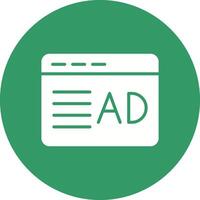 Ad Placement Icon Design vector