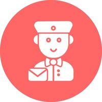 Mail Carrier Icon Design vector