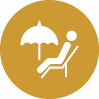 Relaxing Day Icon Design vector
