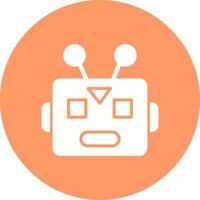 Robot Face Icon Design vector