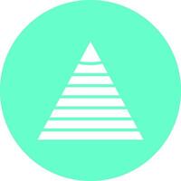 Pyramid Graph Icon Design vector