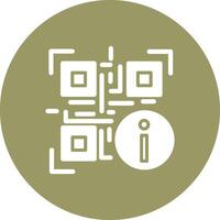 QR Code Information Icon Design vector
