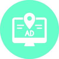Ad Tracking Icon Design vector