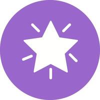 Glowing Star Icon Design vector