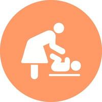 Changing Table Icon Design vector