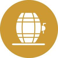 Wine Barrel Rack Icon Design vector