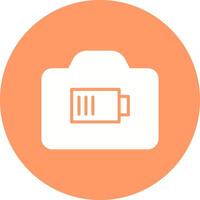 Camera Batteries Icon Design vector