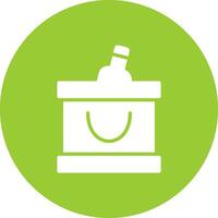 Wine Cooler Icon Design vector