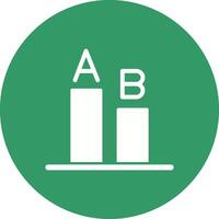 AB Testing Icon Design vector