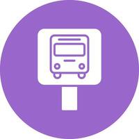 Bus Stop Icon Design vector