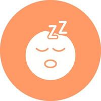 Sleeping Face Icon Design vector