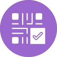 QR Code Checkout Icon Design vector