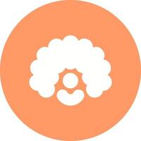 Clown Wig Icon Design vector