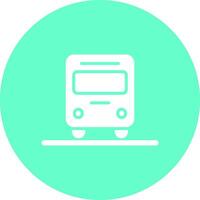 Oncoming Bus Icon Design vector