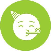 Partying Face Icon Design vector