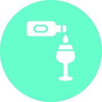 Wine Poured Icon Design vector