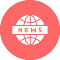 News Globe Icon Design vector
