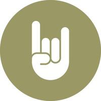 Sign of the Horns Icon Design vector