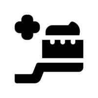toothpaste icon. glyph icon for your website, mobile, presentation, and logo design. vector