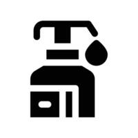 hand sanitizer icon. glyph icon for your website, mobile, presentation, and logo design. vector