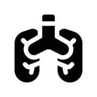 lung icon. glyph icon for your website, mobile, presentation, and logo design. vector