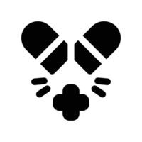 capsule icon. glyph icon for your website, mobile, presentation, and logo design. vector