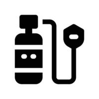 oxygen tank icon. glyph icon for your website, mobile, presentation, and logo design. vector