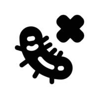 bacteria icon. glyph icon for your website, mobile, presentation, and logo design. vector