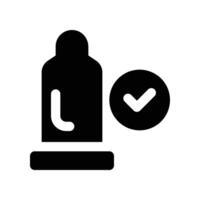 condom icon. glyph icon for your website, mobile, presentation, and logo design. vector