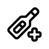 thermometer icon. line icon for your website, mobile, presentation, and logo design. vector